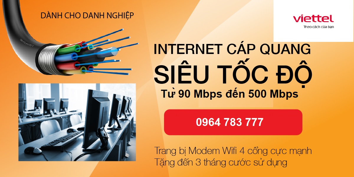 Internet Viettel + Cáp+ Quang+Viettel+wifi